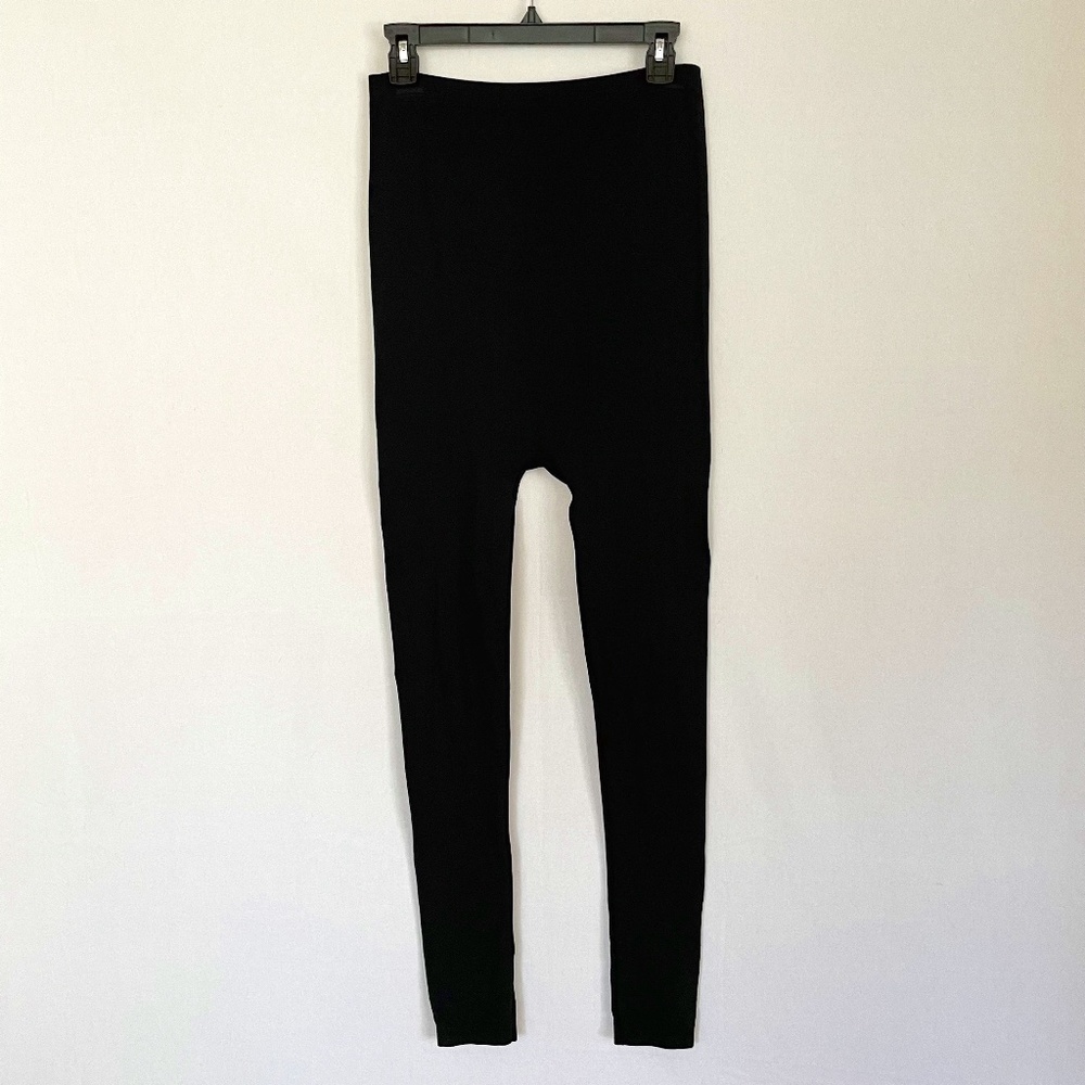 BELLY BANDIT Medium Black Jersey Knit Maternity Leggings
